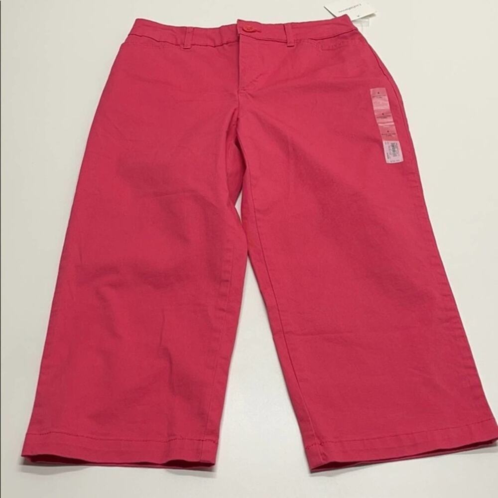 CROFT & BARROW Womens 4 Pink Capri - Stretch